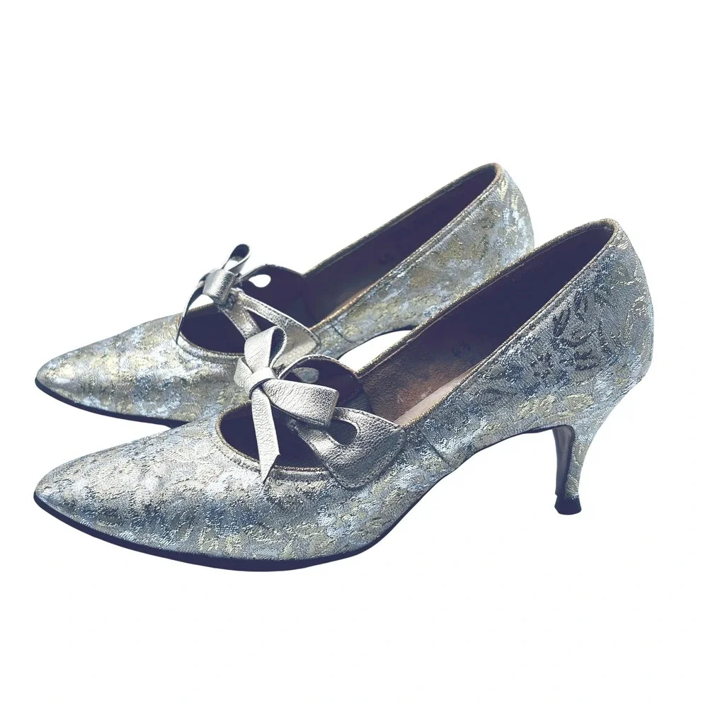 ANTIQUE 1910s-1920s Edwardian/Flapper Heels Shoes